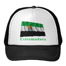 Bandera que agita de Extremadura con nombre Gorros