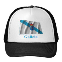 Bandera que agita de Galicia con nombre Gorras De Camionero