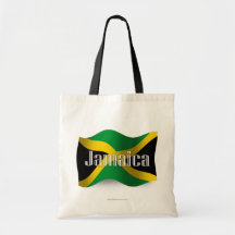 Bandera que agita de Jamaica Bolsas De Mano