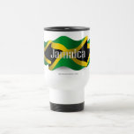 Bandera que agita de Jamaica Taza