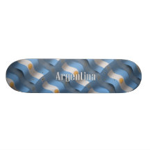 Bandera que agita de la Argentina Patín Personalizado