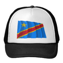 Bandera que agita de la república Democratic de Co Gorro De Camionero