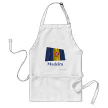 Bandera que agita de Madeira con nombre Delantal
