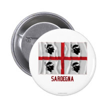 Bandera que agita de Sardegna con nombre Pin