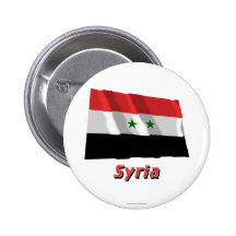 Bandera que agita de Siria con nombre Pins