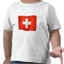 Bandera que agita de Suiza Camisetas