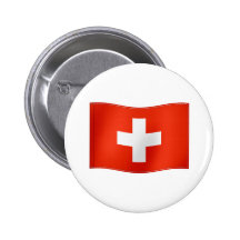 Bandera que agita de Suiza Pin