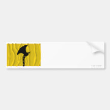 Bandera que agita de Telemark Pegatina De Parachoque