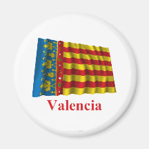 Bandera que agita de Valencia con nombre Iman De Nevera