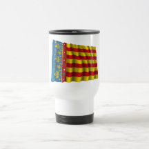 Bandera que agita de Valencia Tazas