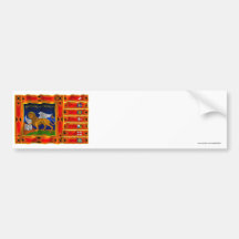 Bandera que agita de Véneto Etiqueta De Parachoque
