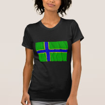 Bandera que agita de Vepsia Camisetas