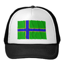 Bandera que agita de Vepsia Gorra