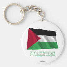 Bandera que agita del movimiento palestino con nom llaveros