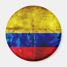 Bandera resistida de Colombia Imanes