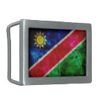 Bandera resistida de Namibia Hebilla De Cinturón Rectangular