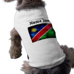 Bandera resistida de Namibia Ropa De Mascota