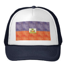 Bandera retra de Haití del vintage Gorras