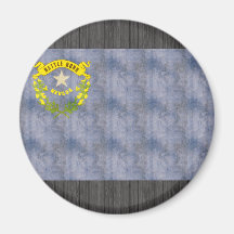 Bandera retra de Nevada del vintage Imán Para Frigorifico