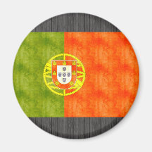 Bandera retra de Portugal del vintage Iman De Frigorífico