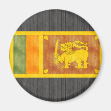 Bandera retra de Sri Lanka del vintage Iman De Frigorífico