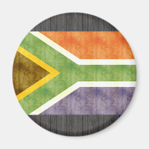 Bandera retra de Suráfrica del vintage Imanes Para Frigoríficos