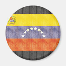 Bandera retra de Venezuela del vintage Imán