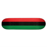 Bandera roja, negra y verde patineta personalizada