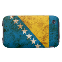 Bandera rugosa de Bosnia y Hercegovina iPhone 3 Tough Protector
