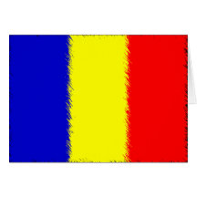 Bandera rumana tarjeta