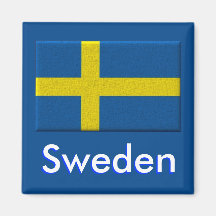 Bandera sueca iman