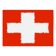 Bandera suiza tarjeta