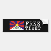 Bandera tibetana Bumpersticker Etiqueta De Parachoque