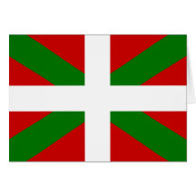Bandera vasca tarjetas
