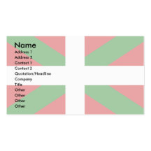 Bandera vasca tarjetas de visita