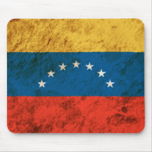 Bandera venezolana rugosa alfombrillas de ratón
