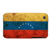 Bandera venezolana rugosa iPhone 3 Case-Mate cárcasas