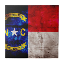 Bandera vieja de Carolina del Norte; Teja Ceramica