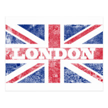 Bandera vieja de Londres Postales