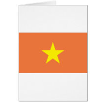 Bandera vietnamita tarjetas