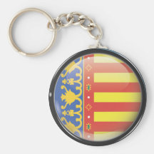 Bandera y escudo de Valencia Llavero