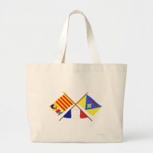 Banderas cruzadas de Provence-Alpes-Côte-d'Azur y  Bolsa