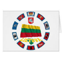 Banderas de Lituania Felicitacion