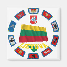 Banderas de Lituania Imanes