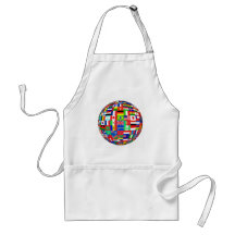 Banderas del mundo delantal