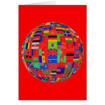 Banderas del mundo tarjetas