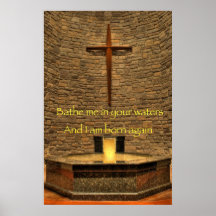 Báñeme - poster religioso de la afirmación