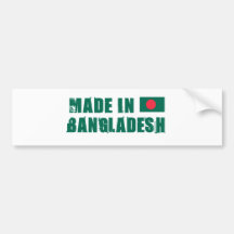 BANGLADESH ETIQUETA DE PARACHOQUE