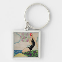 Bañista, c.1925 llaveros personalizados