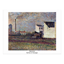 Banlieue de Seurat Jorte Tarjetas Postales